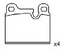 剎車(chē)片 Brake Pad Set:34 21 1 159 269