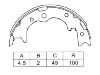 Kit machoire de frein Brake Shoe Set:S4653-01260