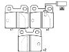 Brake Pad Set:0060 760 092