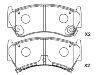 тормозная кладка Brake Pad Set:41060-0M892