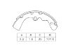 Kit machoire de frein Brake Shoe Set:D1060-G0300